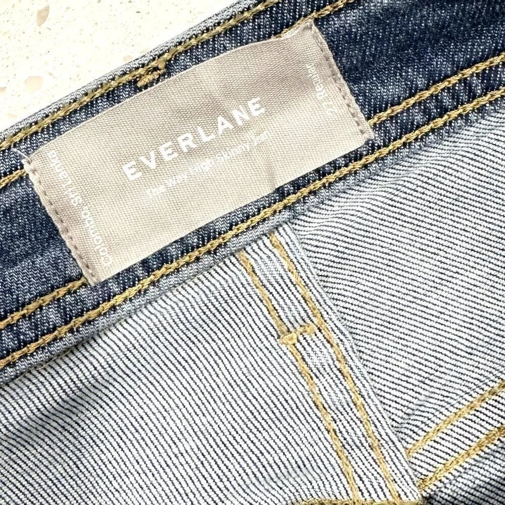 NEW Everlane The Way-High Clean Front Skinny Jean in Blue - Size 27